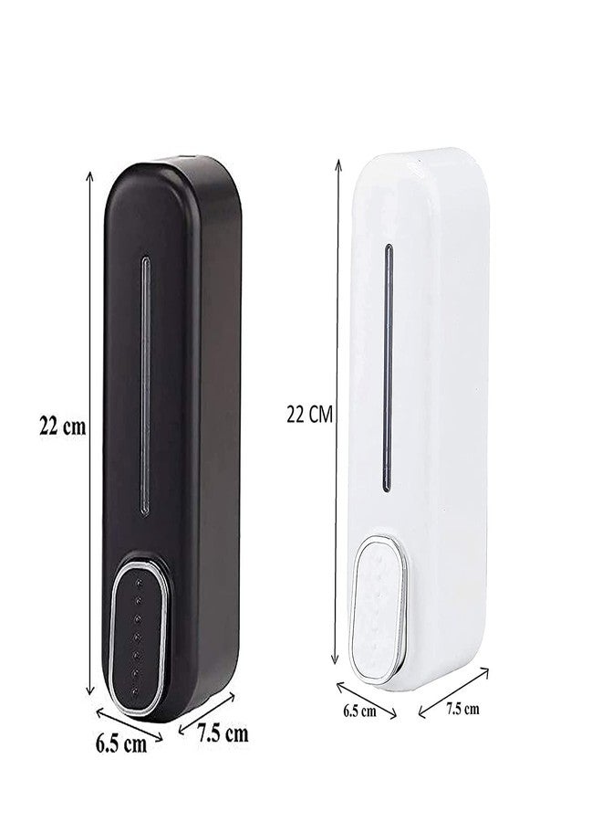 Bathoyum Liquid Sanitizer Dispenser Push Type for Hand Sanitizer, Hand Wash Soap Dispenser, Plastic (Pack of 2) (Black 400ml) - Image 5